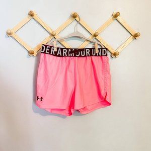 Under Armor Hot Pink Shorts Youth L